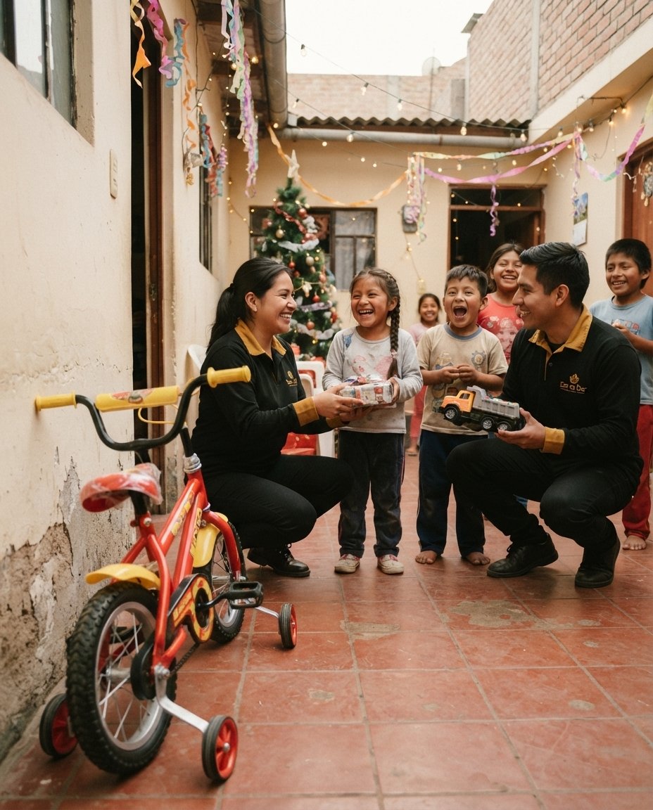 Bicicleta donada lista para un niño