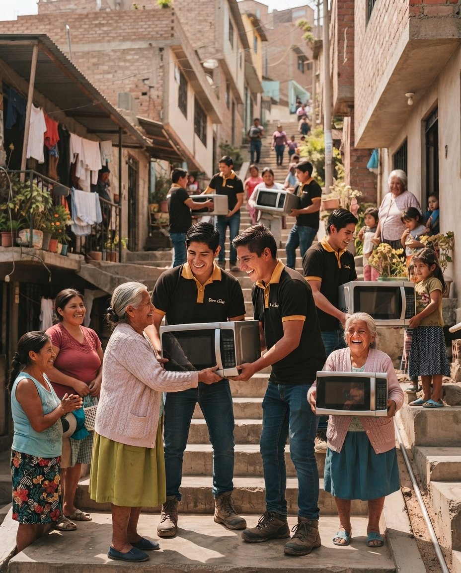 Recojo de electrodomésticos donados