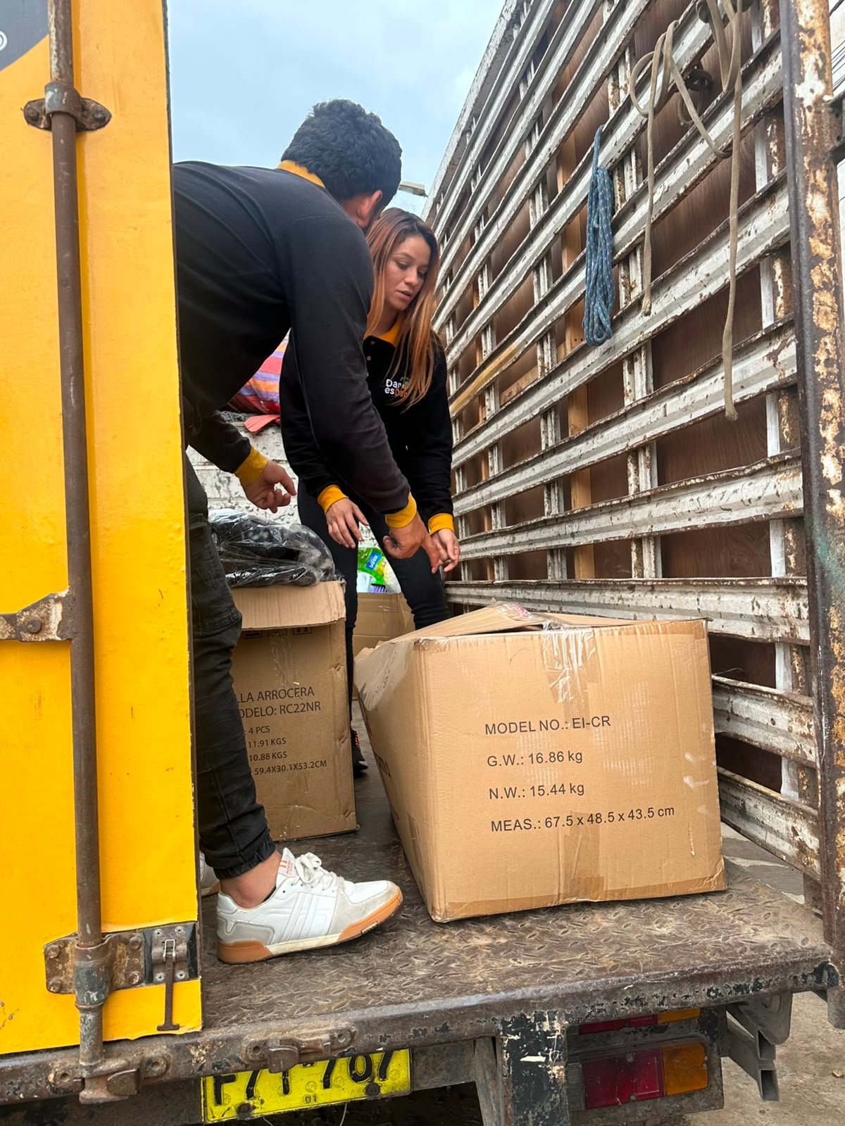 Recojo de aparatos electrónicos donados